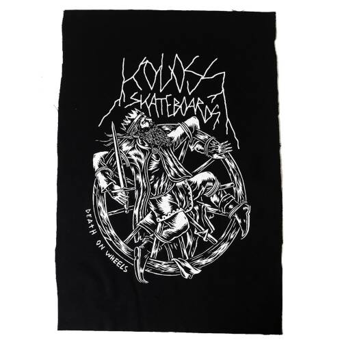 "Death on Wheels" Backpatch Black
