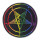 "Rainbow Pentagram" gestickter Backpatch 23 cm
