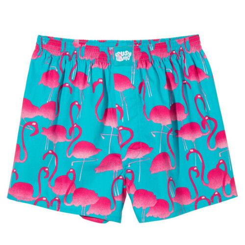 "Flamingo" Boxershorts Turqoise XL