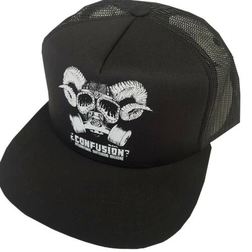 "Goat Skull" Trucker Cap Black